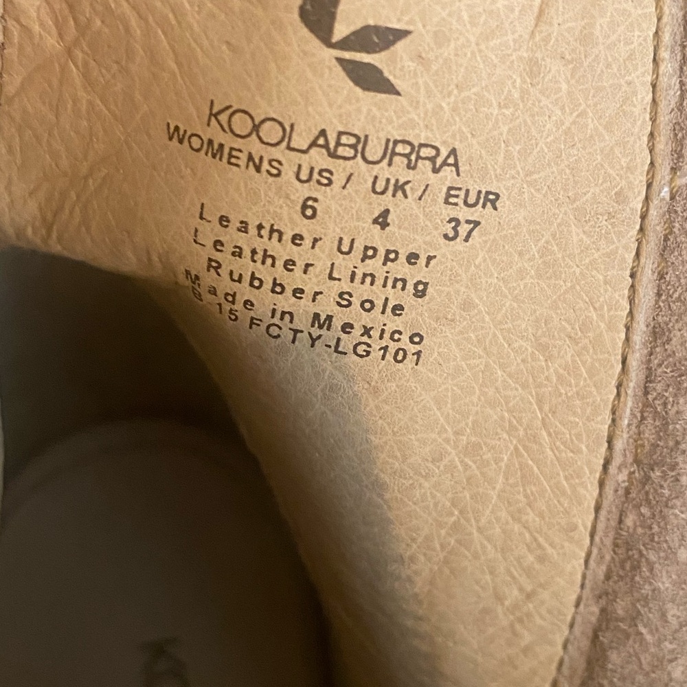 Koolabura by Ugg. Fringe Ankle Zip Sandals — Beige Womens Heels. Size 6. NWOT. - Picture 6 of 7
